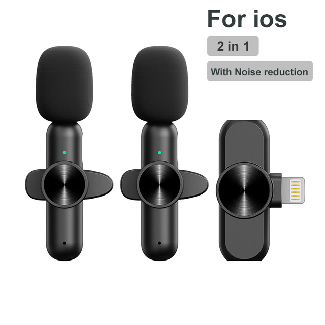 Lavalier Microphone For iPhone IOS Android Type C Smartphone youtube Vlog Audio Video Recording Mini Lapel Mic Portable