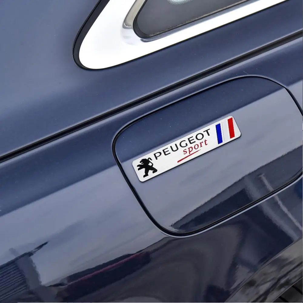 3D Aluminum Styling Car Body Trunk Emblem Sticker For Peugeot 308 408 ...