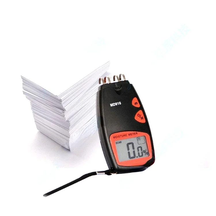 

Md916 Paper Moisture Tester Paper Moisture Measuring InstrumentMeter Paper Moisture Analyzer