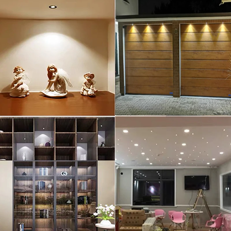 LED Spotlight Miniature Lights Super Mini Spot LED 12V Spotlight 0.5W Dimmable Spot Lights Recessed Ceiling Spotlight IP65 Car KTV Bar Bedroom Stair Lamps