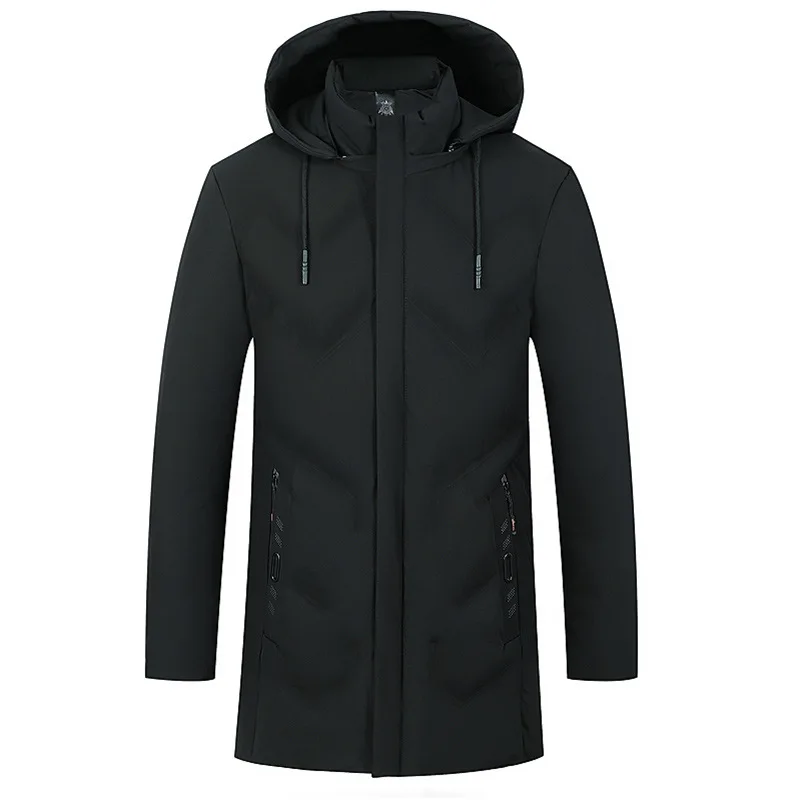 Winter Jacket Men Thicken Warm Parkas Hooded Long Coat Fleece Jackets Outwear Windproof padded Down Parka Male down jacket puffer jacket parka coat parkas coat