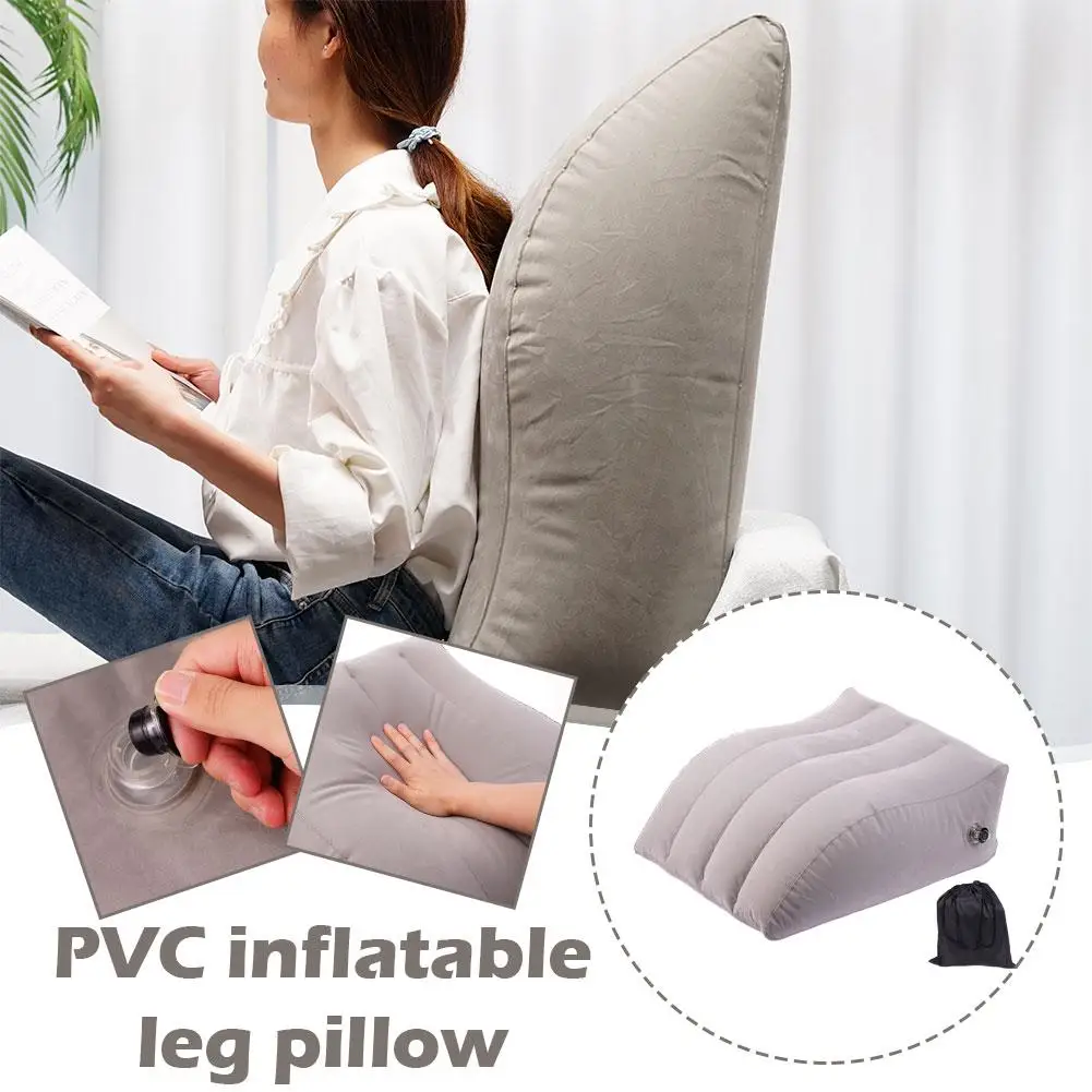 Portable Inflatable Elevation Wedge Leg Foot Pillow Elevation Cushion Camping LiftBed Leg Pillow Inflatable Household Artifact leg pillow wedge pillow air pillow