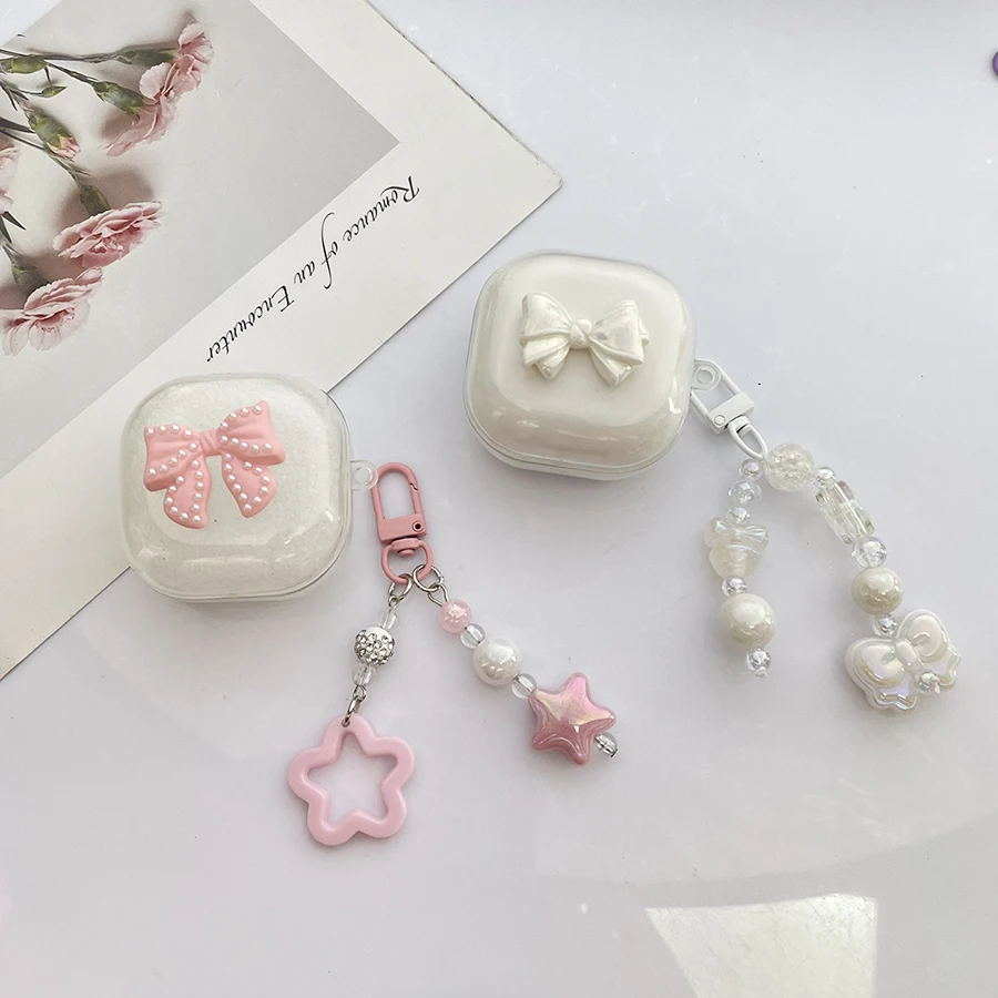 Clear Silicone Earphone Case with Keychain