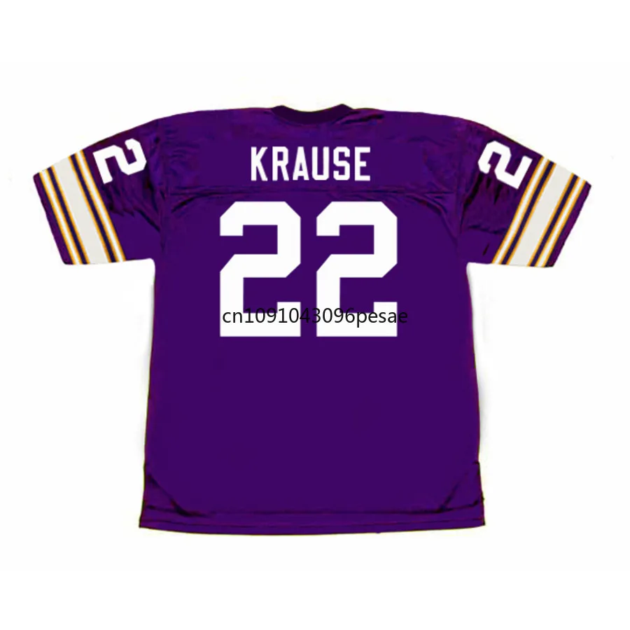 Paul Krause Jersey America Minnesota Retro Football Jerseys 10 Fran Tarkenton Jersey 44 Chuck Foreman All Stitched Mens