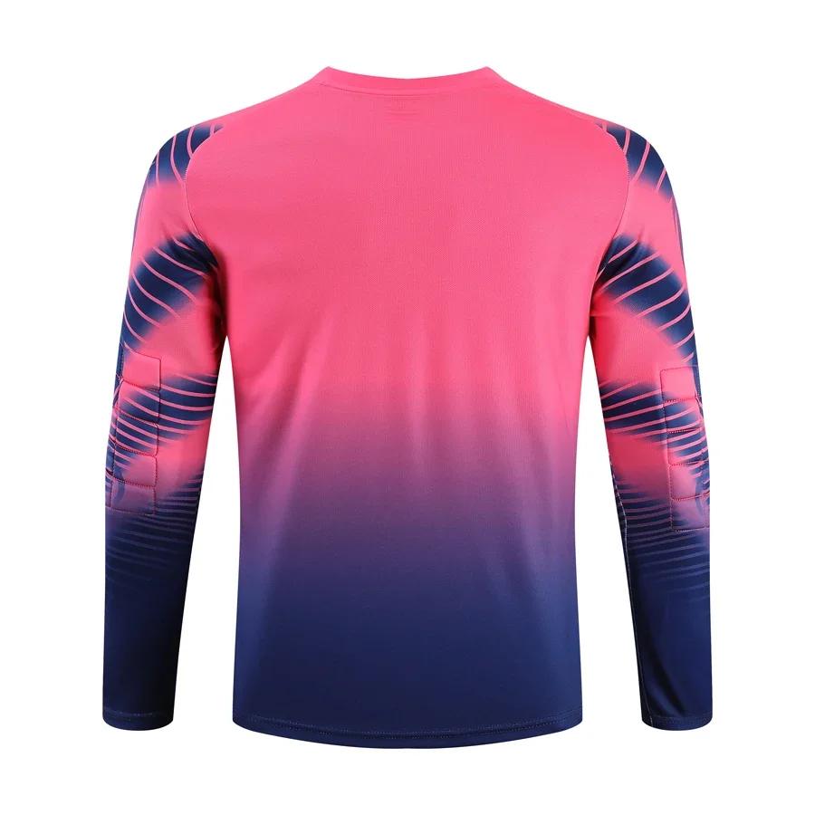 Custom Men Football Goalkeeper Uniforms Suit Adult Kids Jerseys Sets Long Sleeve Protective Sponge Soccer Shirt Pants Sports