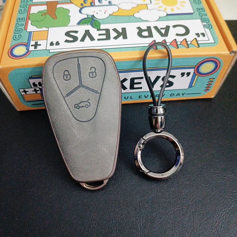 Lightweight Key Case for Skyworth Skywell ET5 EV6 HTI HT-i PHEV Plus 3 Button Re