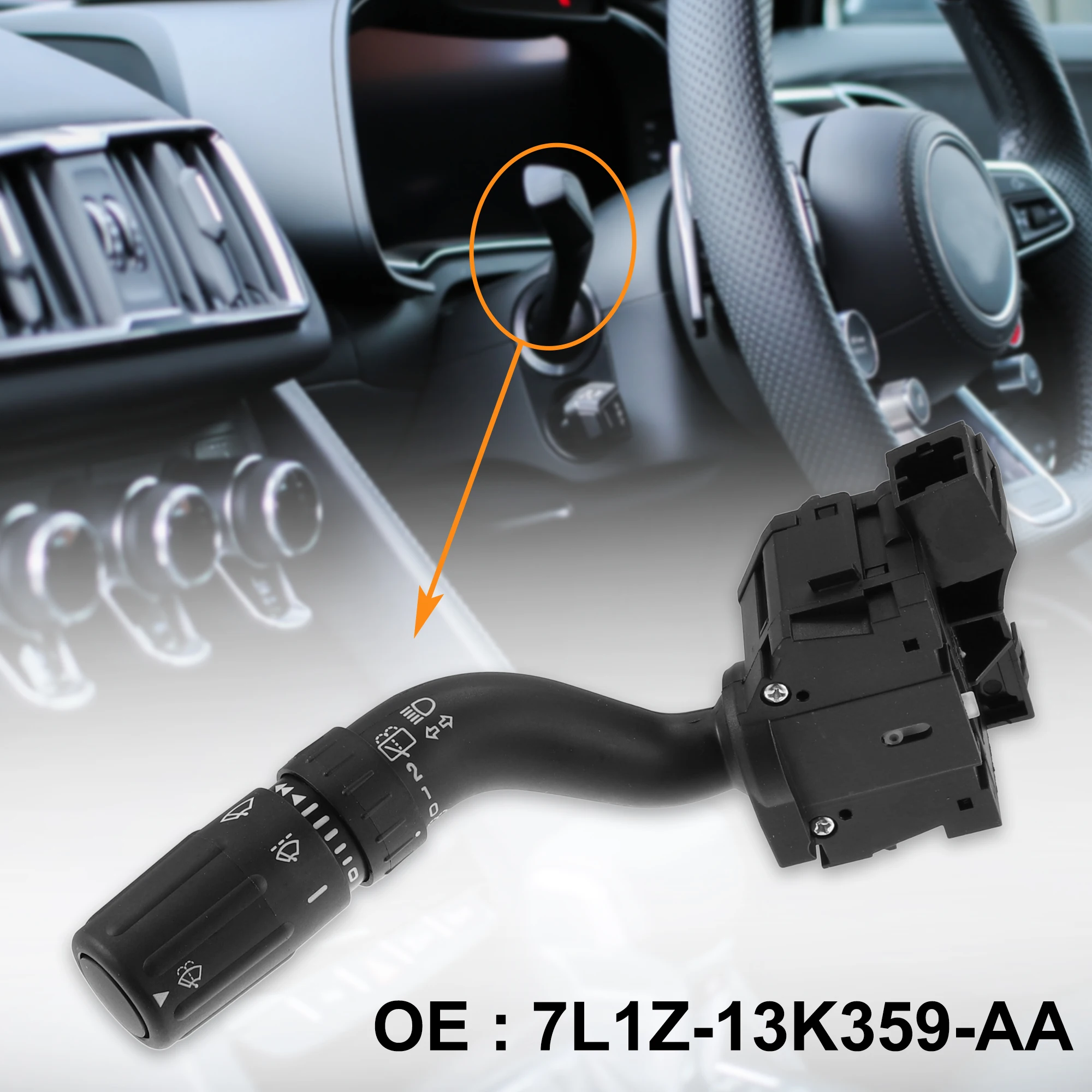 

X Autohaux Car Steering Column Turn Signal Switch Cruise Control Switch 7L1Z13K359AA for Ford for Lincoln 2007-2014 Accessories