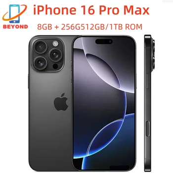 98% New iPhone 16 Pro Max 6.9" Genuine Physical SIM/eSIM Genuine XDR OLED Face ID NFC A18Pro 8GB 256/512GB/1TB 5G Mobile Phone