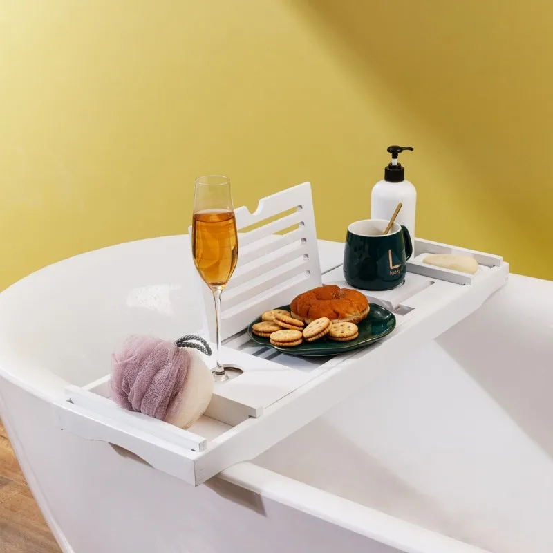 21Nins Bath Shelf Retractable Multifunctional Rack Pillow Shelf Board Hotel Rack Light