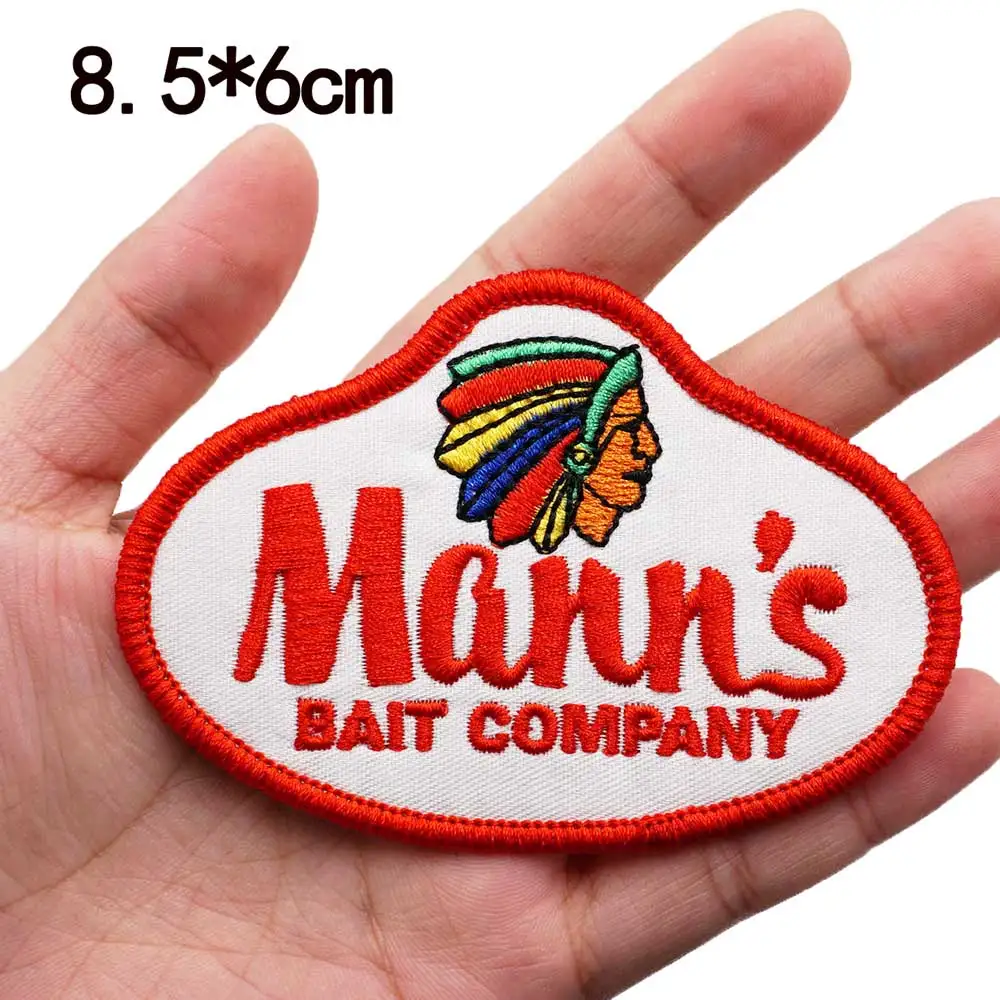 AP101 FISHING BRAND embroidery patches WITH HOOK BACKING