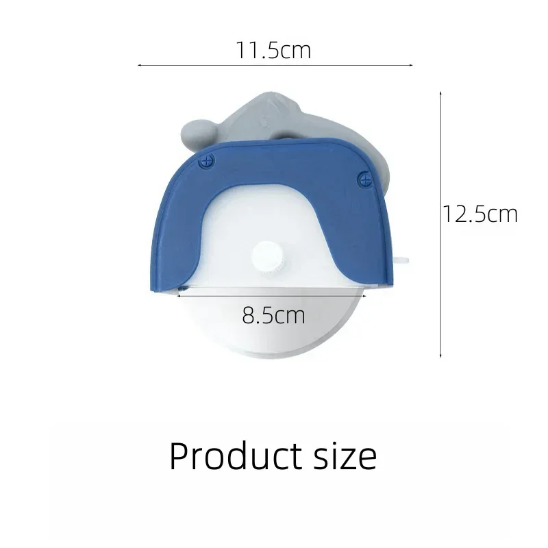 Stainless Steel Circular Roller Pizza Knife Single Wheel Pancake Cutting Tool Suitable for Gatherings and Restaurants Pizza Tool