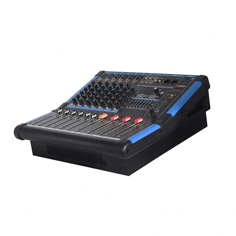 USB BT 48V 팬텀 파워, 16개의 DSP 효과를 갖춘 6채널 파워 믹서, DJ 라이브 스테이지 스튜디오용 신제품