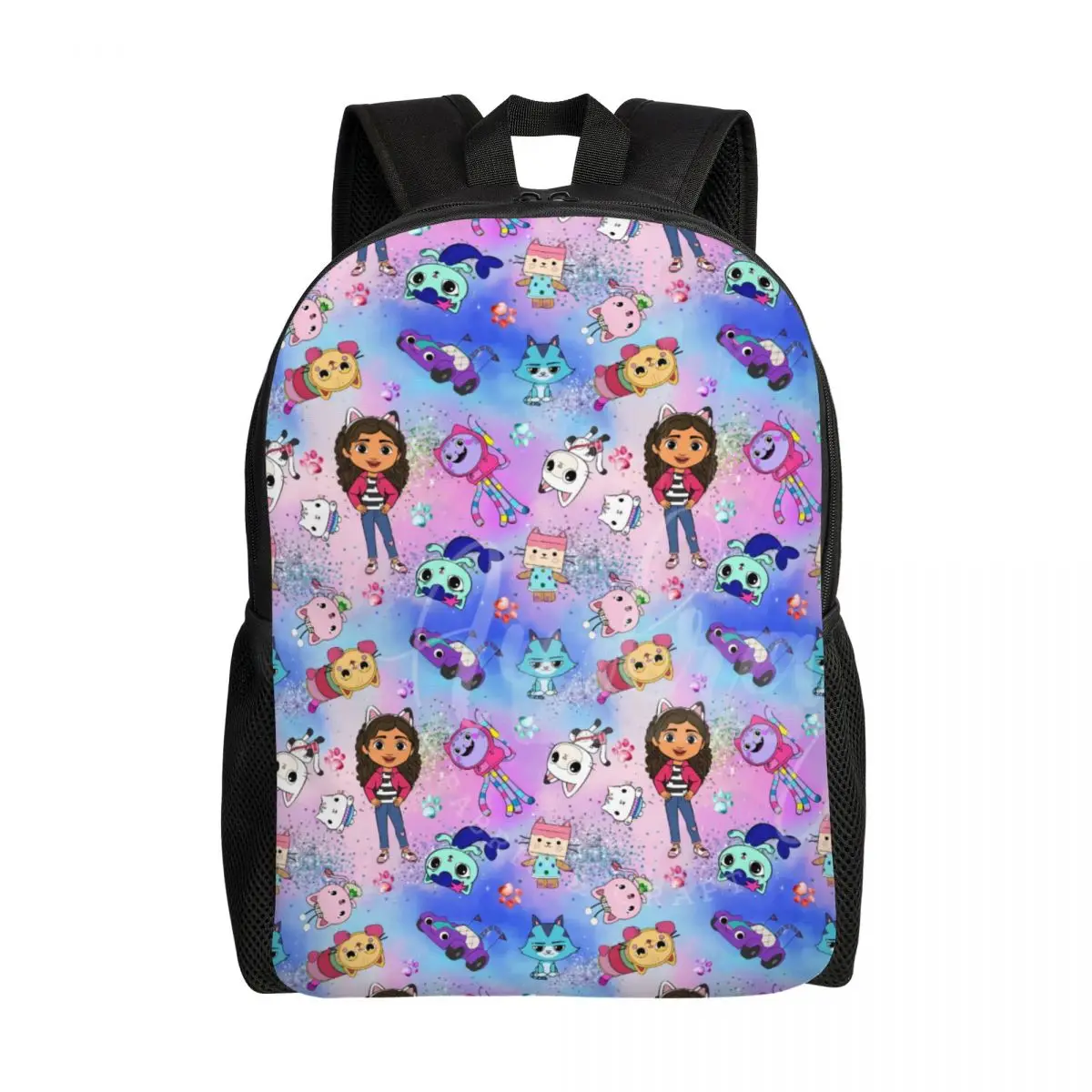 

Custom 3D Print Gabby Friends Pattern Backpacks for Boys Girls School College Travel Bags Women Men Bookbag Fits 15 Inch Laptop
