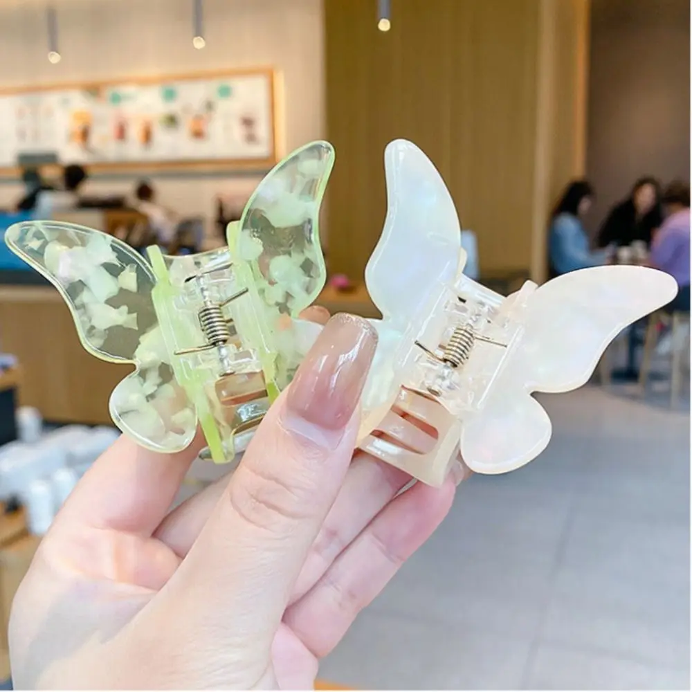 1pc Mode Schmetterling Haar Kralle Fee Hai Clip elegante bunte Haarschmuck Haars pange Pferdes chwanz Clip für Frauen Mädchen – Detail 6