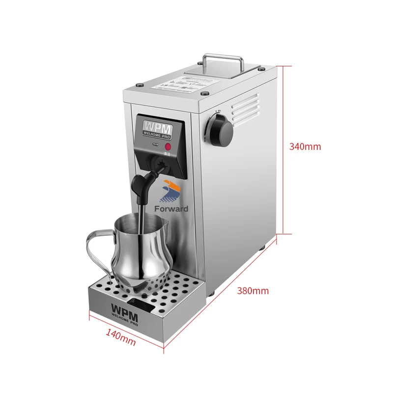 Electric 1450W Steam Milk Foaming Machine Automatic Cleaning Milk Frother Water Heating Steamer For Bubble Tea Shop 4