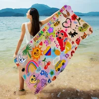 K-Karol G Hot Singer Beach Towels Shower Towel Sauna Travel Spa Microfiber Quick Dry Gym Accessories Cute Room Decor 1