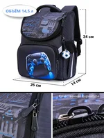 Orthopedic Backpack For Boys Cartoon 3D Primary School Students Bookbags Kids Satchels Children Backpack 8 Years mochilas 2