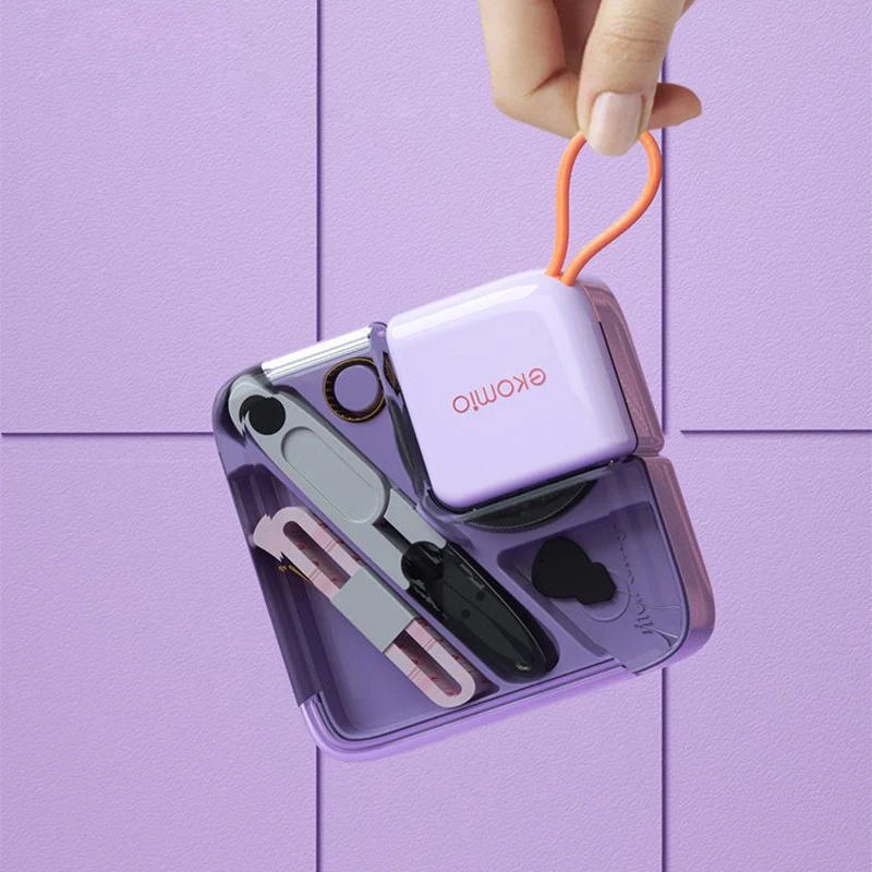 Sewing Box Set Portable and Multifunctional Hand Sewing Storage Box Mini Travel Household Set Kit