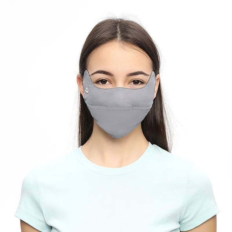 OhSunny Cool Feeling Mask New Summer Sun Protection Face Cover Anti-UV UPF50+ Open Nose Breathable Outdoor Facial Shield