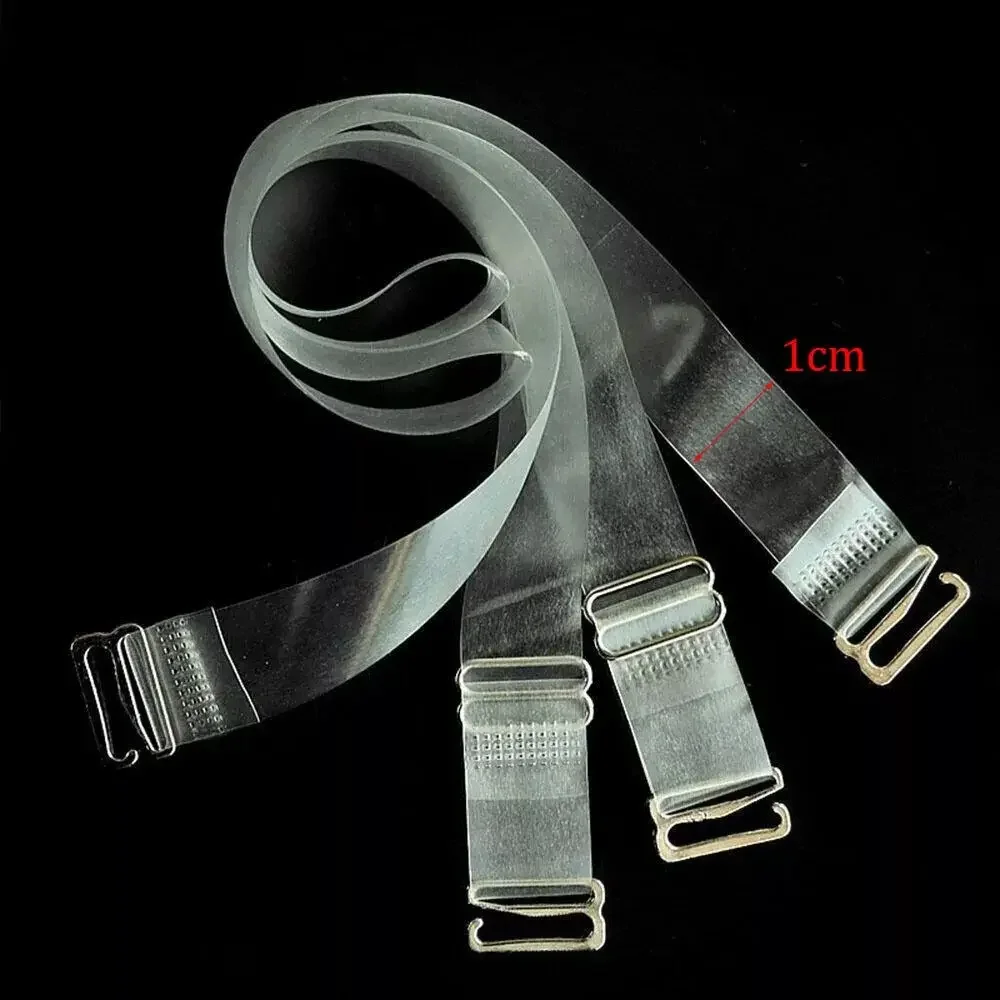 Clear Bra Straps Adjustable Transparent Underwear Strap Invisible Detachable Transparent Invisible Shoulder Strap Anti Slip
