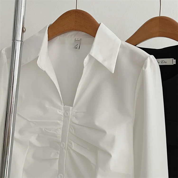 Y2K 3-piece Set Women Crop Coat Blazer White Shirt Halter Sleeveless Bodycon Midi Dress Autumn New Female Korean Chic Outfits