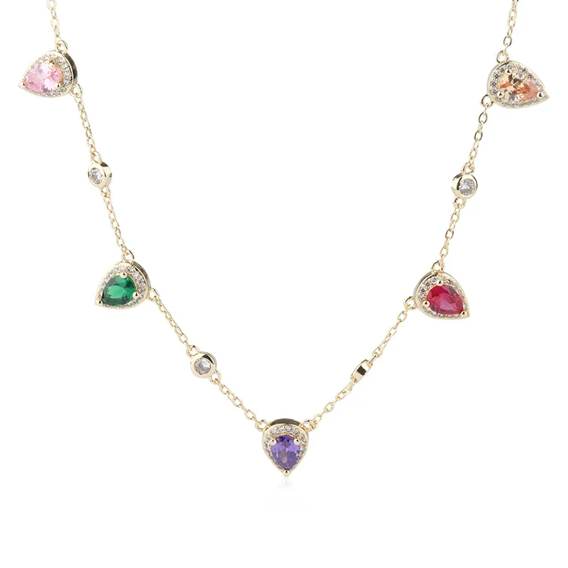 

Весенний Qiaoer, винтажный 18K позолоченный Рубин, аметист, брикет драгоценных камней для женщин