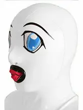  Realistisch Latex Rubber Mask Sexy Cosplay Fashion Cool Hood Gummi Hood XS-XXL 