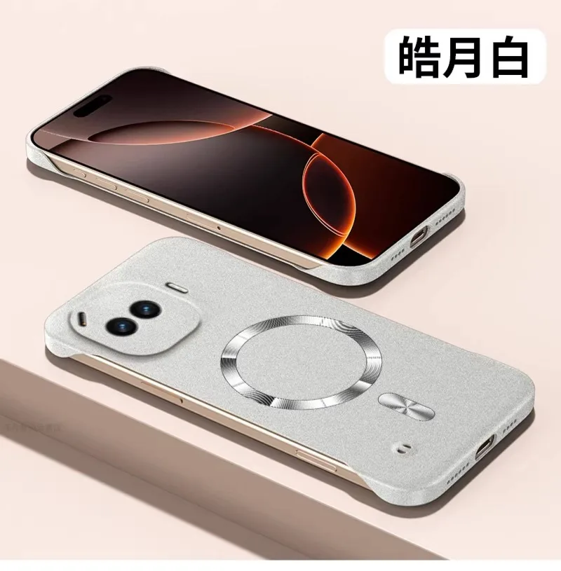 Ultra-Thin Magnetic Shockproof Sandstone Case - Hard PC Protection Cover & Bumper