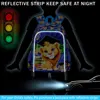 3Pcs Kids Backpack for Boys, 16" Lion Bookbag with Lunch Box, School Backpacks Set for Elementary Preschool Kindergarten 4