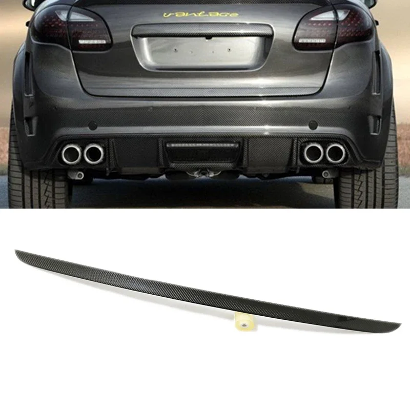 Per Porsche Cayenne Gts 958 2011-2014 Vera Fibra Di Carbonio E Frp Non Verniciato Copertura Della Coda Trim Strip Portellone Trim Strip