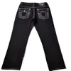 High Street Trendy Jeans White Thick Thread Buddha Religion Straight Casual Pants Men Wide Leg Pants  American Retro Style 5