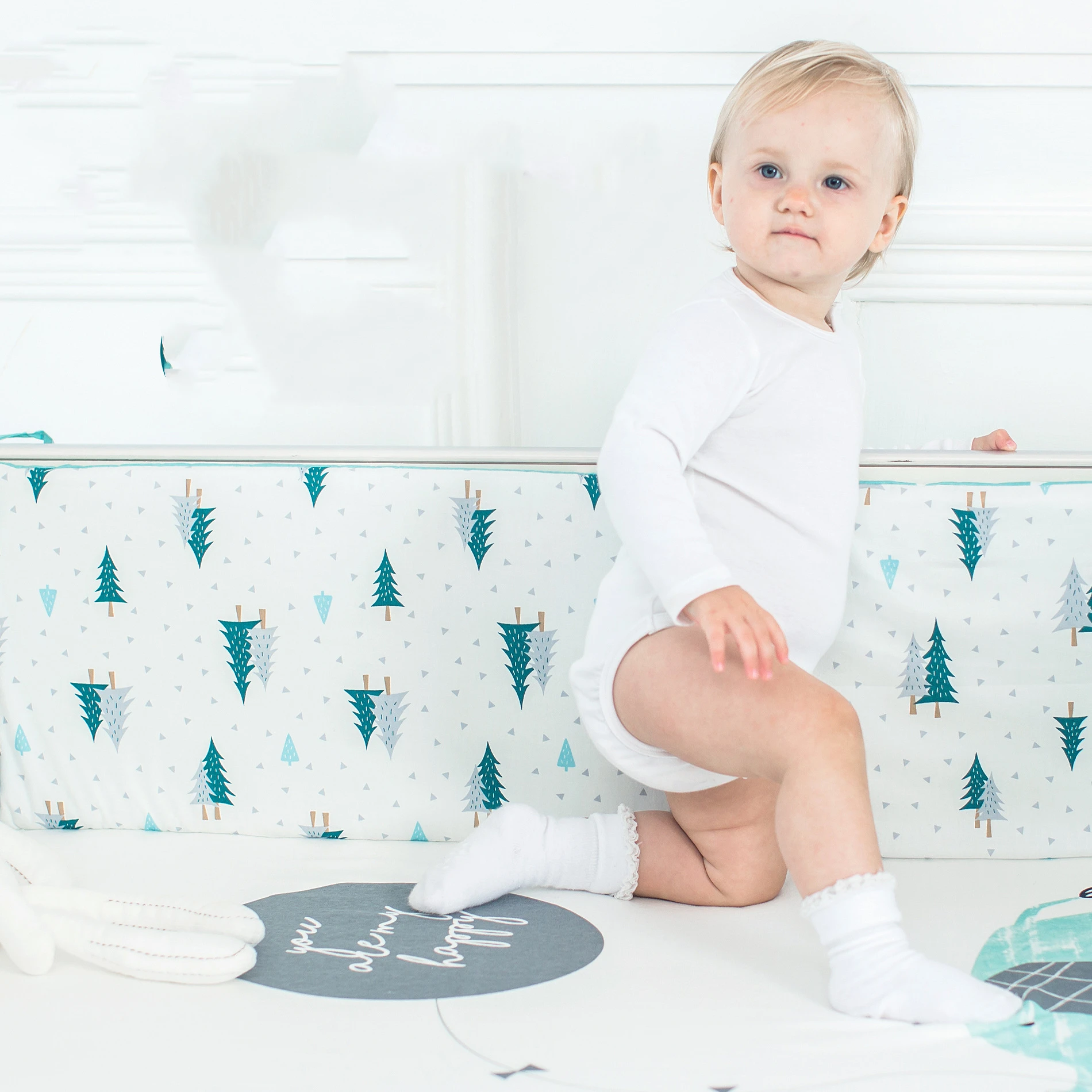 Baby Bed Fence Anti-fall Bed Fence Baby Cotton Child Crash