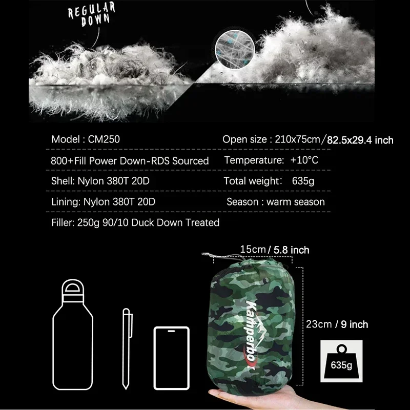 Sleeping Bag Kamperbox Camouflage Sleeping Bag 3 Season Ultralight Sleeping Bag Camping Equipment