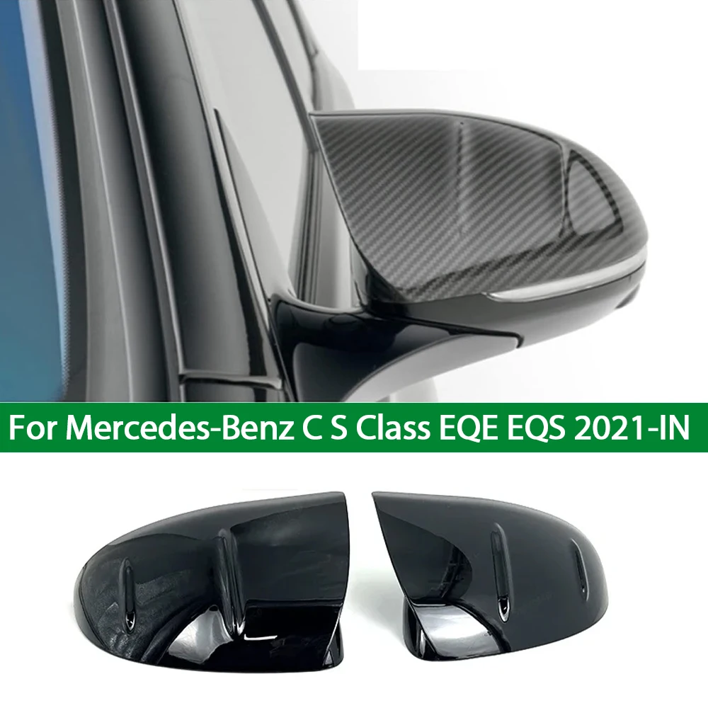 

For Mercedes-Benz EQE V295 EQS V297 Car Rearview Mirror Cover Rear View Side Mirror Cap S680 Guard Replacement Accessories