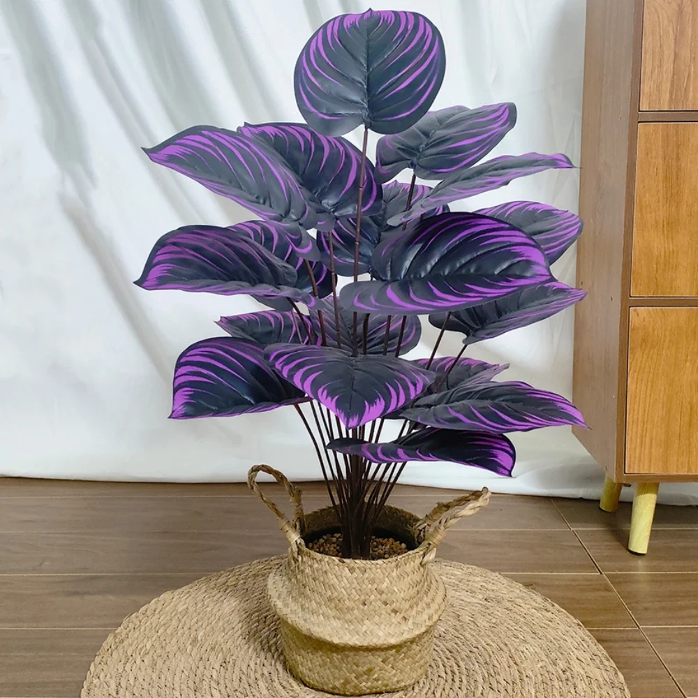 Purple Leaf Decorative Artificial Plant