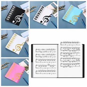 Nuova cartella per spartiti per chitarra in PP, organizer per archiviazione A4, organizer per archiviazione documenti, cartella per fogli di carta per pianoforte da 40 pagine
