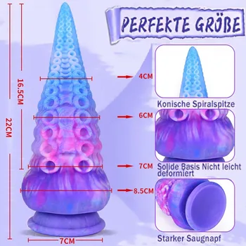 Huge Realistic Dildo Tentacle Big Thick Dildo Silicone Anal Plug Monster Dildo With Suction Cup Adult Sex Toy For Viginal Couple 6