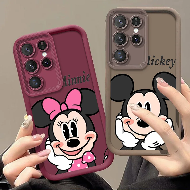 

Mickey Mouse Disney Couple For Samsung A03 A04E A04 A05 A11 A12 A13 A14 A21S A22 A23 S Eyes Ladder Phone Case Soft Funda Cover