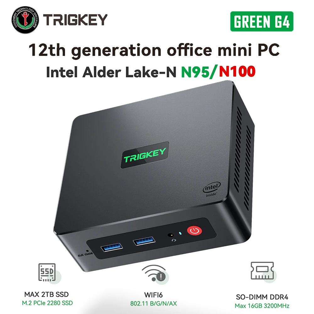 Trigkey G4 Mini Pc N95 8gb 256gb Wifi 5 Bt 4.2 N100 Ddr4 16gb Ssd 500gb  Wifi 6 Bt 5.2 Windows 11 Pro Dual Display Computer - Barebone & Mini Pc -  AliExpress