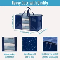 10 Pack Moving Bags, Moving Supplies, Moving Boxes, College Packing Storage Boxes with Lids Alternative, Dorm Space Saving 2