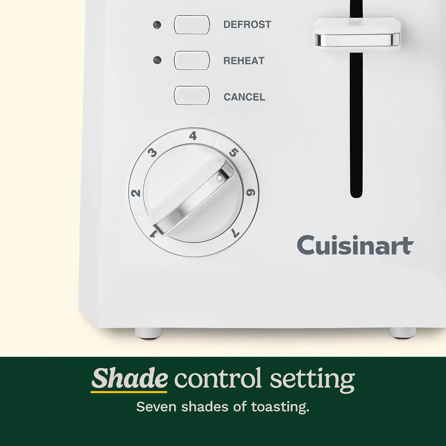 2-Slice Toaster, Compact, White, CPT-122 2