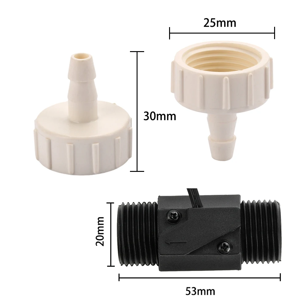 Water Flow Sensor AC 220V 8mm Nozzle Pressure Meter Controller Flow Control Switch