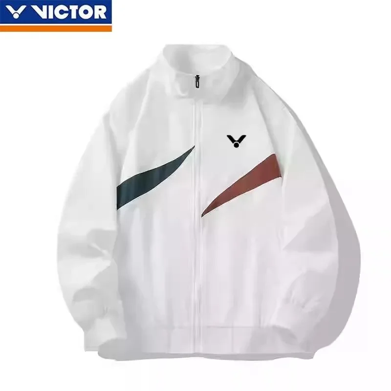 Victor New Men's and Women's Same Sports Top Outdoor Windproof Casual Loose and Versatile Comfortable Jacket