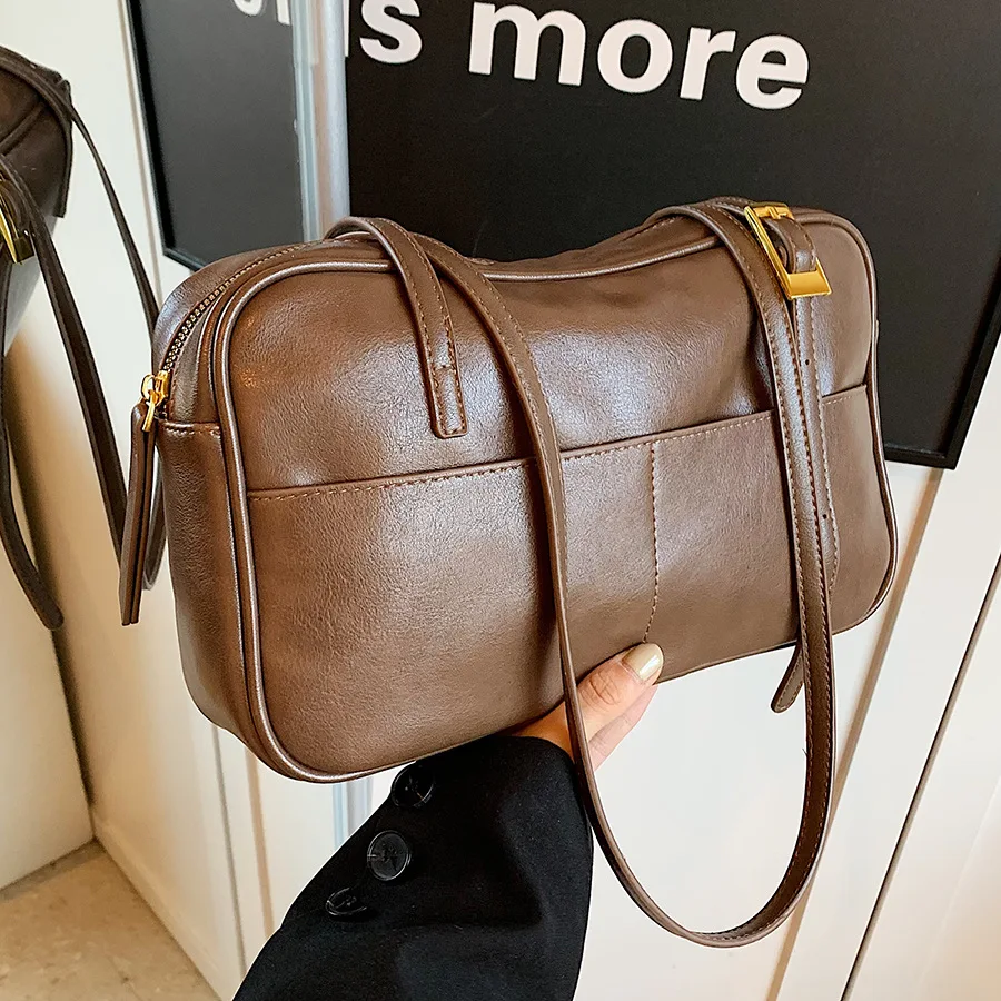 Canvas Strap PU Leather Women Handbag