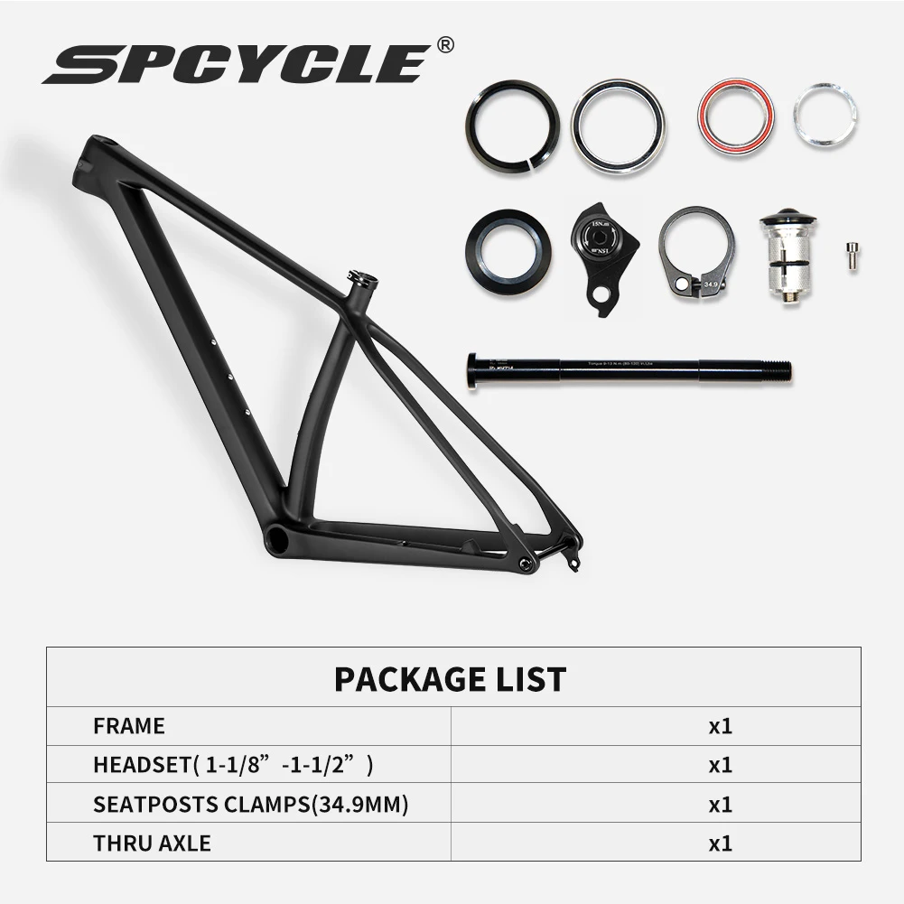 2024 New 29er Carbon MTB Frame UDH Hanger 148x12mm Boost 15/17/19