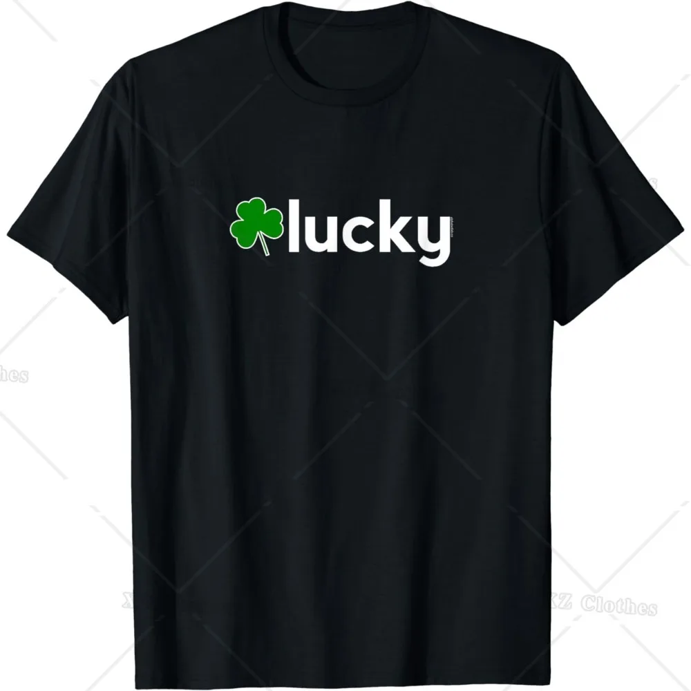 

St Patrick's Day Theme Cotton Shirt for Men Women - Lucky Shamrock - Irish T-Shirt