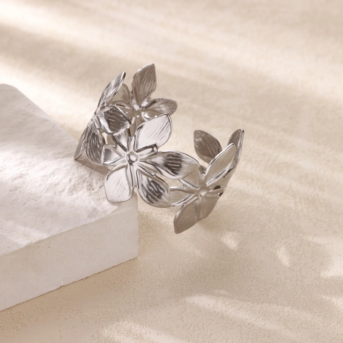 Elegant Bangle, Stainless Steel, Geometric