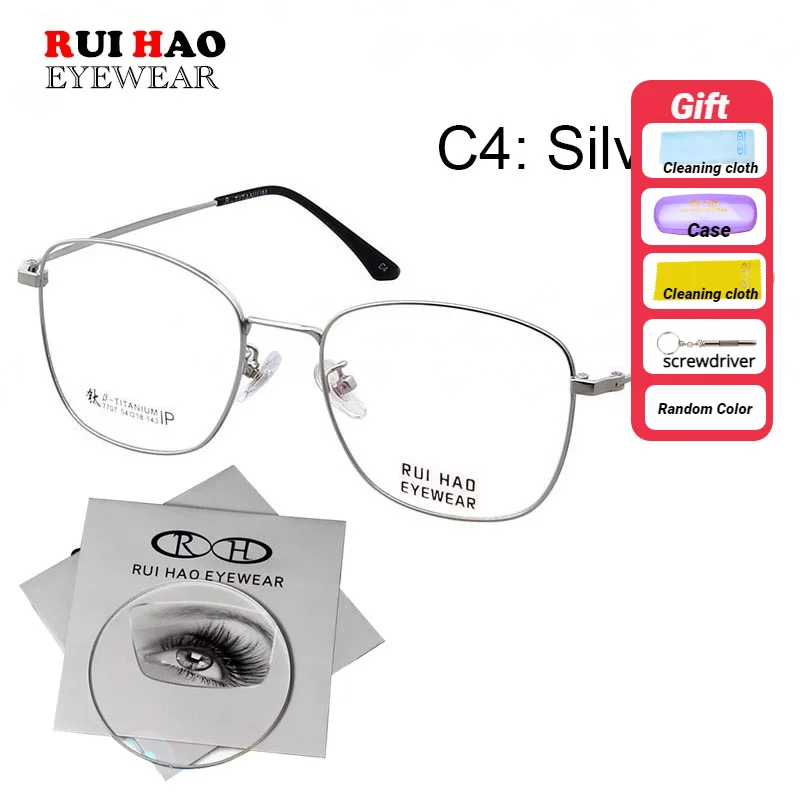 

Customize Recipe Glasses Optical Eyeglasses Frame Fill Resin Lenses Titanium Spectacles Customize Prescription Myopia Hyperopia