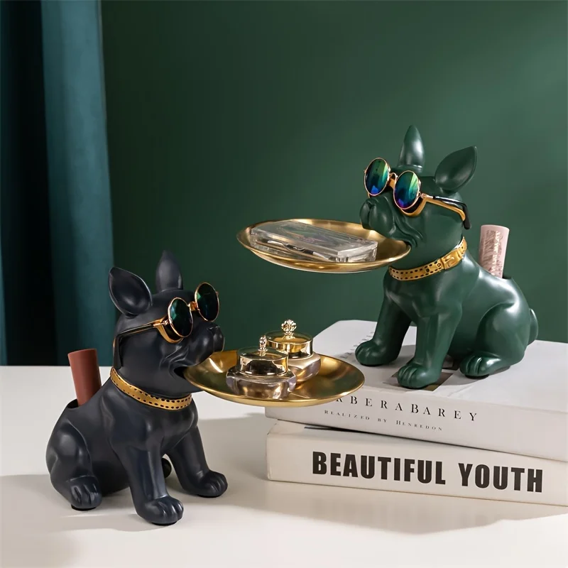 French Bulldog Tray Statue 3