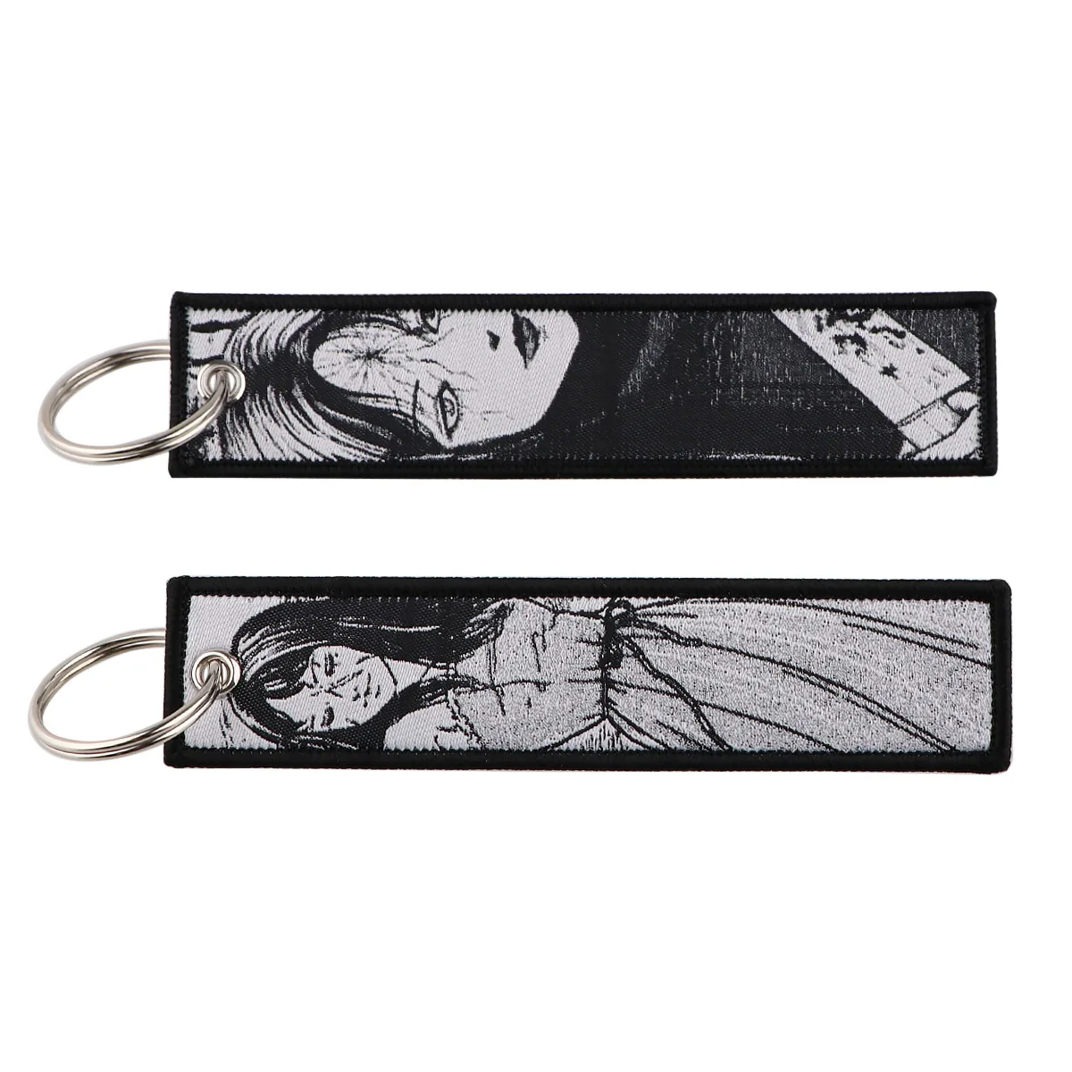 Embroidered Anime Cartoon Keychain - Stylish Keyring Holder and Pendant Accessories